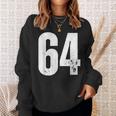 番号 64 スウェットシャツ 彼女への贈り物