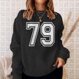 番号 79インチ ホワイト スウェットシャツ 彼女への贈り物