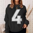 番号4 Fourports アスレチック チーム ジャージー バーシティ ユニフォーム スウェットシャツ 彼女への贈り物