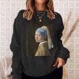 真珠の耳飾りの少女／フェルメール【世界の名画】（高精細画像）Vermeer 美術館アート 油絵 スウェットシャツ 彼女への贈り物