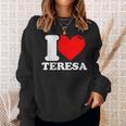 私はテレサが大好きです スウェットシャツ 彼女への贈り物