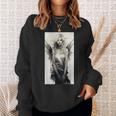 美しい天使 白黒ヴィンテージアート スウェットシャツ 彼女への贈り物