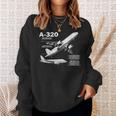 航空機 エアバスa320ジェット スウェットシャツ 彼女への贈り物