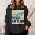 航空機愛好家のためのクールな旅客機飛行機コスチューム。 スウェットシャツ 彼女への贈り物