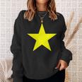 複数の色にイエロースター。 スウェットシャツ 彼女への贈り物