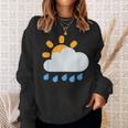 雨雲の向こうの太陽 スウェットシャツ 彼女への贈り物