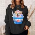 面白いtシャツ コーギー かき氷 イヌ メンズ 犬好き グッズ かわいい おもしろ 面白い 服 ネタ 夏 スウェットシャツ 彼女への贈り物
