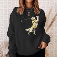 面白いtシャツ ゴールデンレトリバー ゴルフ イヌ メンズ グッズ かわいい おもしろ 面白い 服 ネタ スウェットシャツ 彼女への贈り物