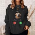面白いtシャツ ゴールデンレトリバー 着信 犬 イヌ メンズ グッズ かわいい おもしろ 面白い 服 ネタ スウェットシャツ 彼女への贈り物