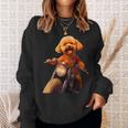面白いtシャツ トイプードル バイク イヌ メンズ 犬好き グッズ かわいい おもしろ 面白い 服 ネタ スウェットシャツ 彼女への贈り物