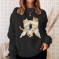 面白いtシャツ 猫 柔道 ネコ メンズ 猫好き グッズ おもしろ 面白い 服 ネタ にゃんこ 猫の下僕 柔術 スウェットシャツ 彼女への贈り物