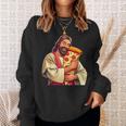 面白いイエスピザ愛好家クリスチャンユーモアtシャツ ピザジョーク スウェットシャツ 彼女への贈り物
