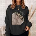 面白い好奇心が強い爬虫類ヒョウモントカゲモドキ スウェットシャツ 彼女への贈り物