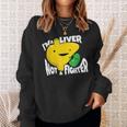 面白い臓器ボディパーツ肝臓の恋人ない戦闘機 スウェットシャツ 彼女への贈り物