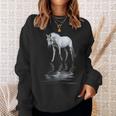 馬 動物 モチーフ アート 馬 スウェットシャツ 彼女への贈り物
