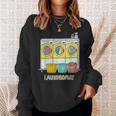 鮮やかでカラフルなコインランドリーテーマ カジュアル スウェットシャツ 彼女への贈り物