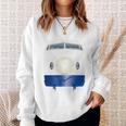 0系新幹線イラスト 長袖tシャツ スウェットシャツ 彼女への贈り物