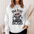 Baby Boss I'm The Boss レトロ Like A Boss キッズ スウェットシャツ 彼女への贈り物
