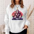 Bassquatch 音楽愛好家のためのサスカッチdjデザイン 長袖tシャツ スウェットシャツ 彼女への贈り物