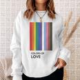 Colors Of Love Lgbt Flag Pride Month トランスジェンダー レインボーtシャツ スウェットシャツ 彼女への贈り物