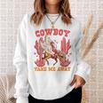 Cowboy Take Me Away ウエスタンバレンタインデー 長袖tシャツ スウェットシャツ 彼女への贈り物