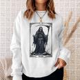 Death Tarot Card 13 Craft Gothic Reaper Aesthetic スウェットシャツ 彼女への贈り物
