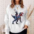 Dino Abraham Lincoln 4Th Of July Boys American Flag スウェットシャツ 彼女への贈り物