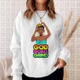 God Goals グラインドメラニン クリスチャン 楽しい ブラック クイーン ガールズ スウェットシャツ 彼女への贈り物