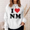 I Heart Nm Initials I Love NM First And Last Name N M スウェットシャツ 彼女への贈り物