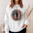 Honor Remember Memorial Day ヴィンテージポピーフラワー 愛国的 長袖tシャツ スウェットシャツ 彼女への贈り物