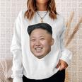 Kim Jong Un Big Face ロケットマン 北朝鮮パロディ スウェットシャツ 彼女への贈り物