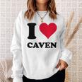 I Love Caven スウェットシャツ 彼女への贈り物