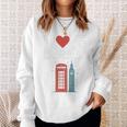 I Love Englandの象徴的なランドマークデザイン。 長袖tシャツ スウェットシャツ 彼女への贈り物