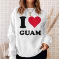 I Love Guam スウェットシャツ 彼女への贈り物
