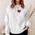 I Love Jesus I Heart Jesus レッドハート 長袖tシャツ スウェットシャツ 彼女への贈り物