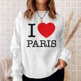 I Love Paris Graphic Novelty & Cool s スウェットシャツ 彼女への贈り物