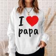 I Love You PapaCool Happy Father's Day Best Daddy スウェットシャツ 彼女への贈り物