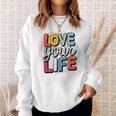 Love Your Life インスピレーション引用シャツ モチベーションアップ スウェットシャツ 彼女への贈り物