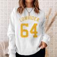 Lowrider 64 Jersey Number On The Back Classic Lowrider Car スウェットシャツ 彼女への贈り物