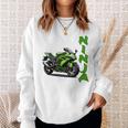 Ninjaオートバイスポーツバイク 長袖tシャツ スウェットシャツ 彼女への贈り物