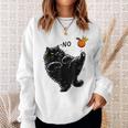 No Kings In America Black Cat Sweatshirt Gifts for Her