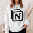 Notion アプリ All Notion Lovers Notion Aesthetic Notionユーザー スウェットシャツ 彼女への贈り物