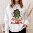 Onepooky Grandpa ハロウィン ホラーマン サングラス ファミリー 長袖tシャツ スウェットシャツ 彼女への贈り物