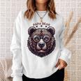 メンズ Papa Bear Face サングラス Papa Bear Lover 父の日 スウェットシャツ 彼女への贈り物