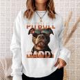 Pitbull Daddyピットブル・パパ・ヴァタータグ アメリカン・ピット・ブル・テリア・パパ 長袖tシャツ スウェットシャツ 彼女への贈り物
