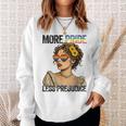 More Pride Less Prejudice Lgbt Pride Month Gay Pride Lesbian Sweatshirt Gifts for Her