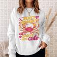 Reject Humanity Evolve To Crab ファニーカニ 長袖tシャツ スウェットシャツ 彼女への贈り物
