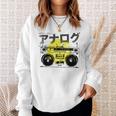 Retro 80S 日本製ヴェイパーウェーブ ヒップホップ ラップ アナログブームボックス スウェットシャツ 彼女への贈り物