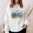 Stonehenge イギリス土産 ストーンヘンジ。 長袖tシャツ スウェットシャツ 彼女への贈り物