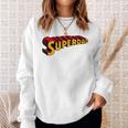 Super Daduperdad uperhero Dad スウェットシャツ 彼女への贈り物